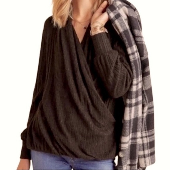 Maeve Brown Long Sleeve Top - Picture 2 of 12